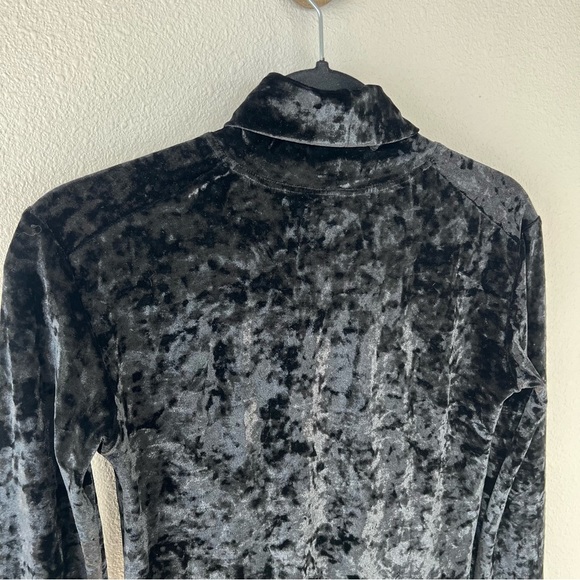 Caroline Constas Delphine Turtleneck Black Velvet Designer Party Women’s XS - Picture 8 of 10